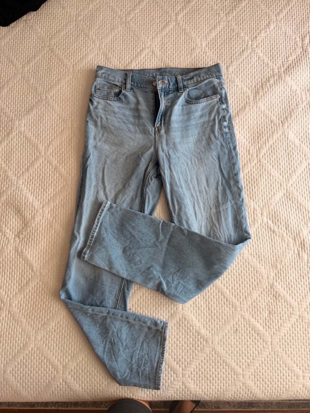 American Eagle Outfitters Light Wash Straight Leg Jeans